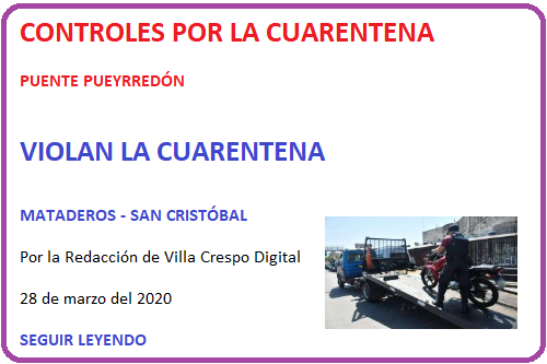 PUENTE PUEYRREDON MATADEROS SAN CRISTOBAL